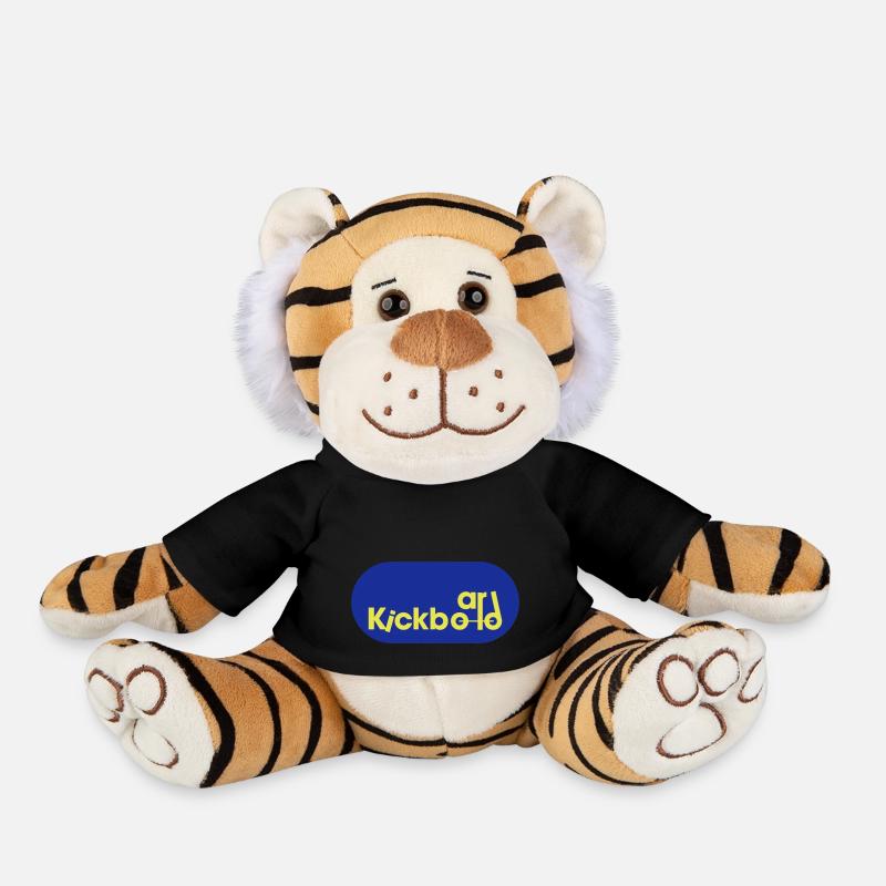 Kickboard Logo - Plush Tiger - black