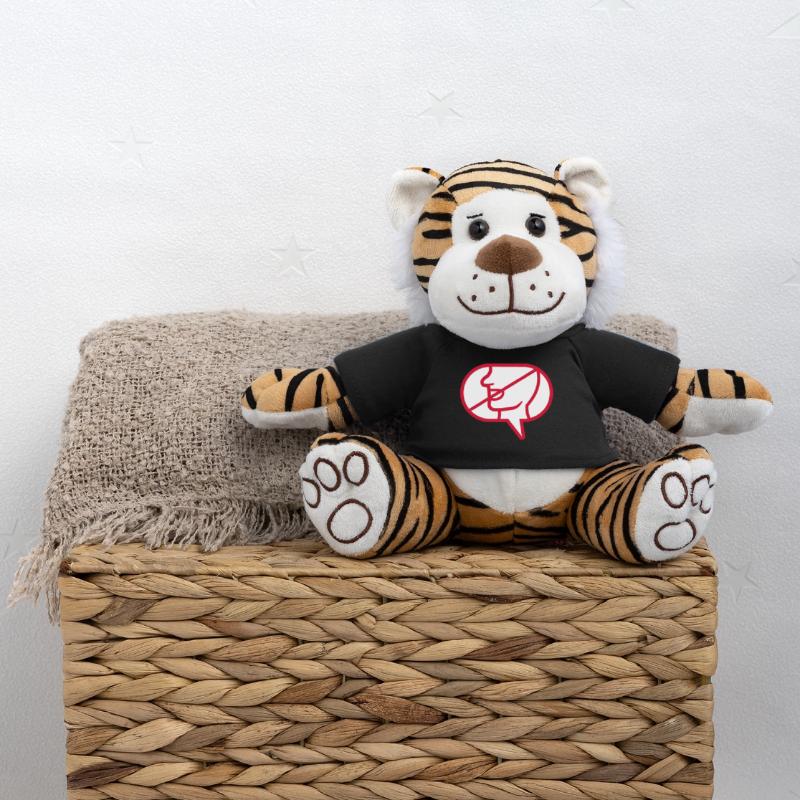 Do not communicate icon speech bubble Plush Tiger