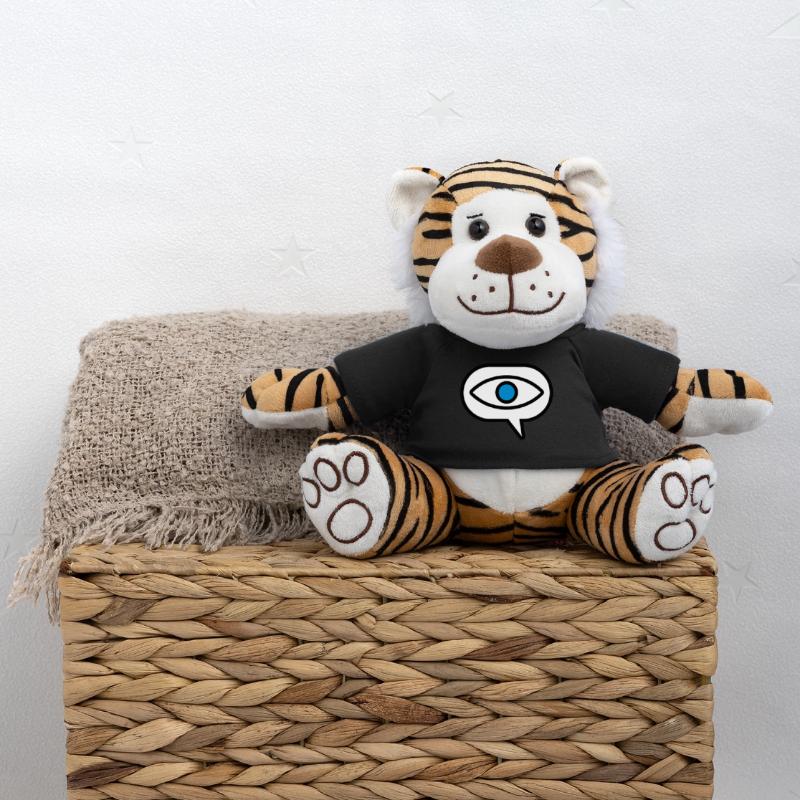 Eye Seeing Comic Speech Bubble Peluche Tigre