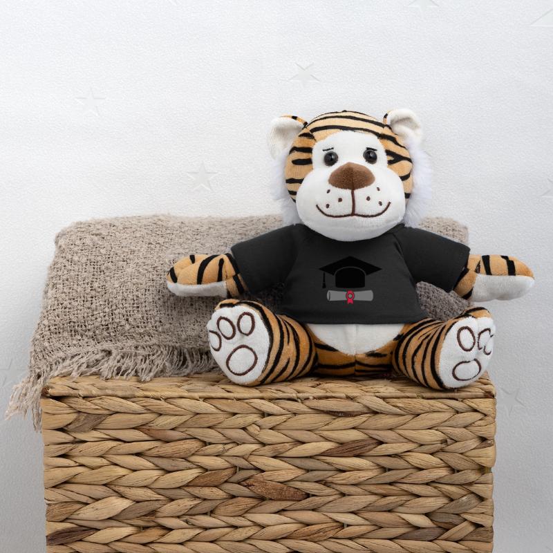 Doctor's hat with certificate - gift for graduation Plush Tiger