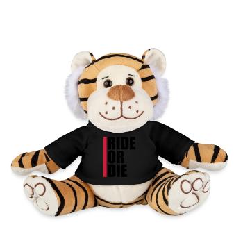 Logo rouge de la barre - Peluche Tigre - noir - Devant