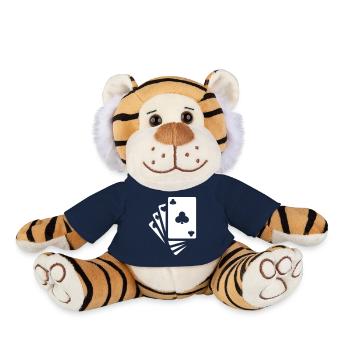 Icône de carte - Peluche Tigre - bleu marine - Devant
