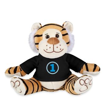 Nummer eins - Plüschtiger - Schwarz - Vorne