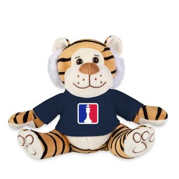Chess Red Blue - Plush Tiger - french navy - Front
