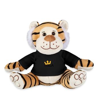Yoga / Namaste / Lotus Flower - Plush Tiger - black - Front