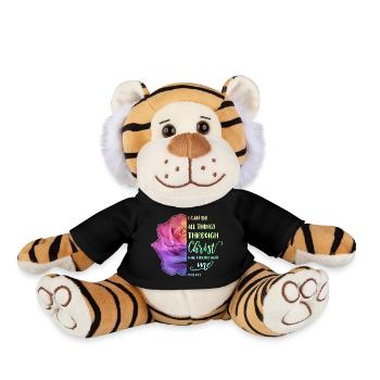 I Can Do All Things Through Christ LGBT Jésus - Peluche Tigre - noir - Devant