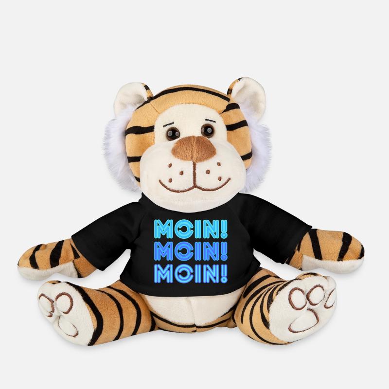 Moin Moin Moin - Plush Tiger - black