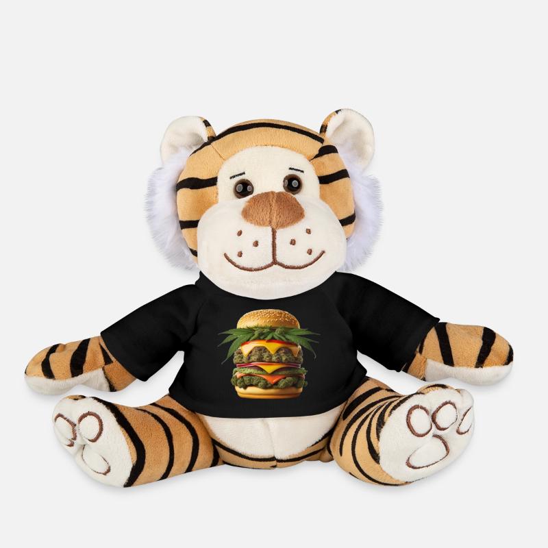 Stoner Burger - Plush Tiger - black