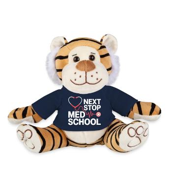 Med School Stethoscope Heart Tea - Plush Tiger - french navy - Front