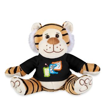 Joueurs de football - Peluche Tigre - noir - Devant