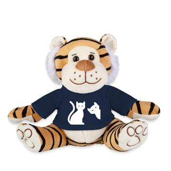 Chat Katze - Peluche Tigre - bleu marine - Devant
