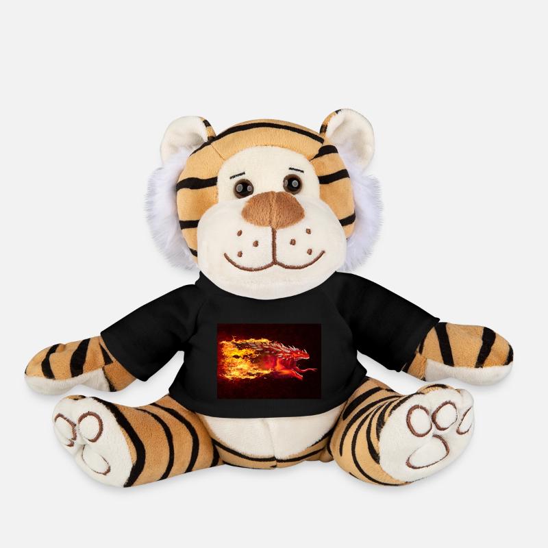 SERPENT DRAGON SUGAAR - Peluche Tigre - noir