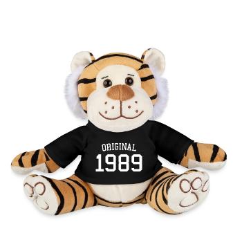 Original 1989 35. Geburtstag Männer Frauen 35 Jahre alt - Plüschtiger - Schwarz - Vorne