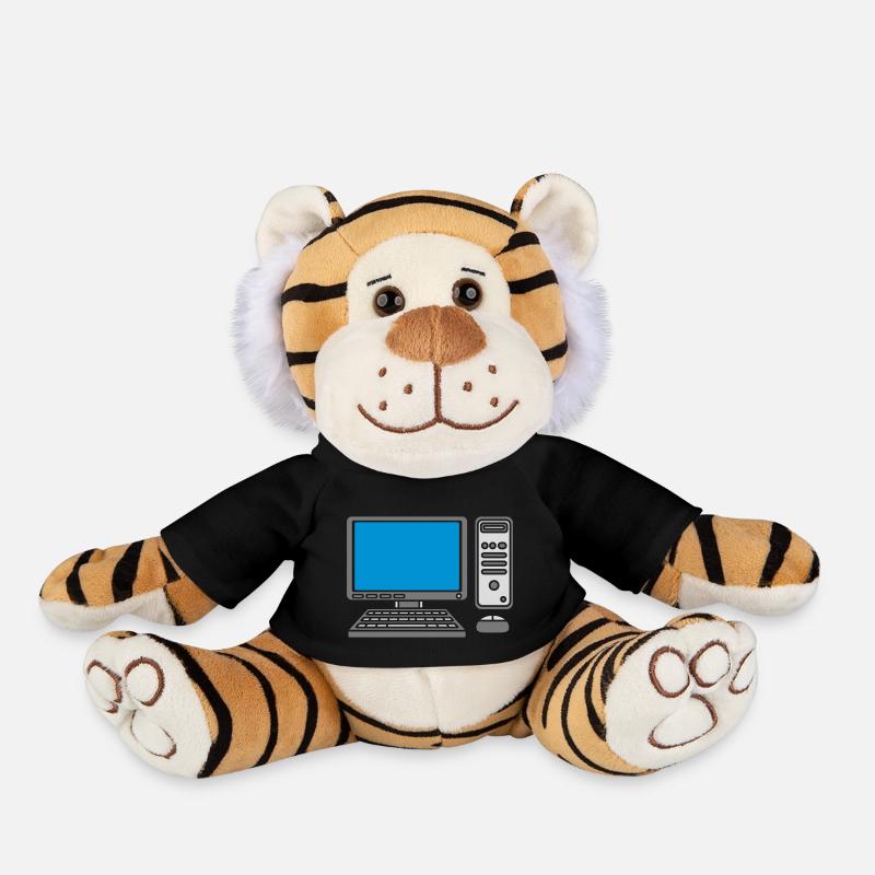 Tastatur Maus Bildschirm Computer - Plüschtiger - Schwarz