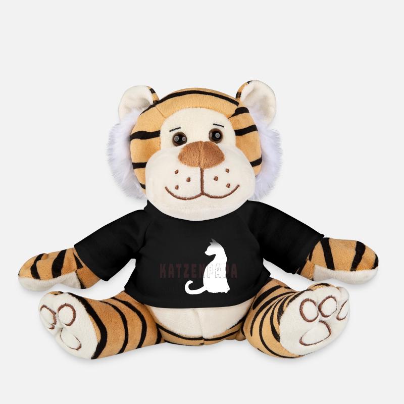 Katzenpapa - Plüschtiger - Schwarz