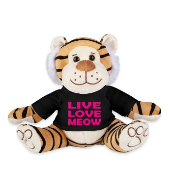 Chat Katze - Peluche Tigre - noir - Devant