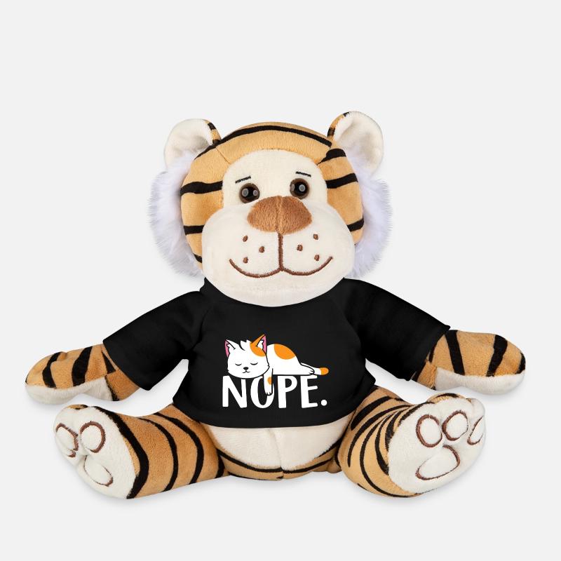 Nope Cat - Plush Tiger - black