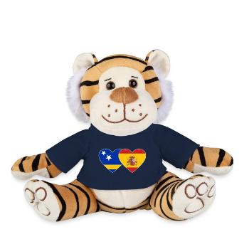 Curacao_Spanien_Flagge_Herz - Plush Tiger - french navy - Front