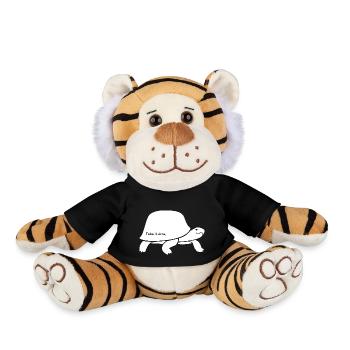 Nehmen Sie es langsam Turtle Design - Plüschtiger - Schwarz - Vorne
