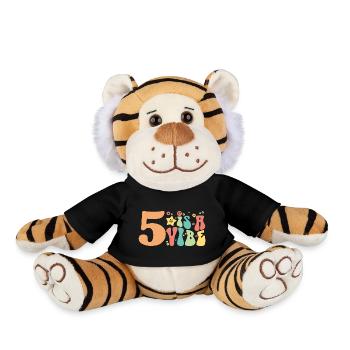 Five Is A Vibe, 5 Jahre alt, Kinder zum 5. Geburtstag - Plüschtiger - Schwarz - Vorne