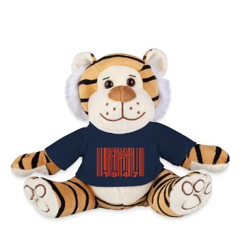 Vintage 1947 Born In 1947 78 Years Bar Code Anniversai - Plush Tiger - french navy - Front