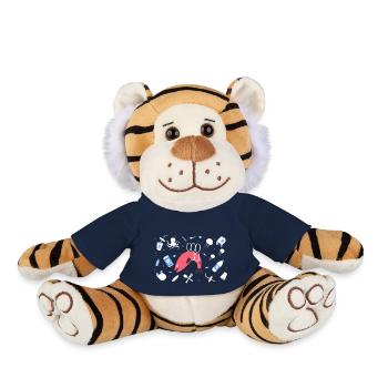Plastic Stop - Plush Tiger - french navy - Front