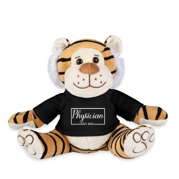 Physician Est. 2023 Graduated Physician Student - Plush Tiger - black - Front