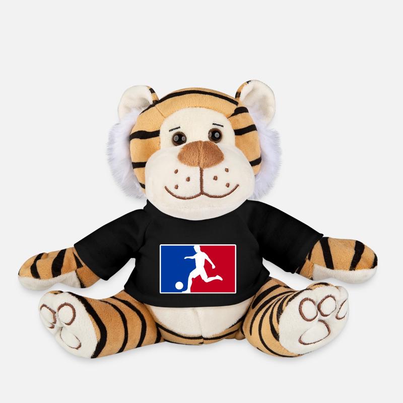 fußball logo - Plüschtiger - Schwarz