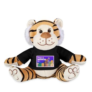 Washington Fil-Am Design pour les fiers Pinoys - Peluche Tigre - noir - Devant