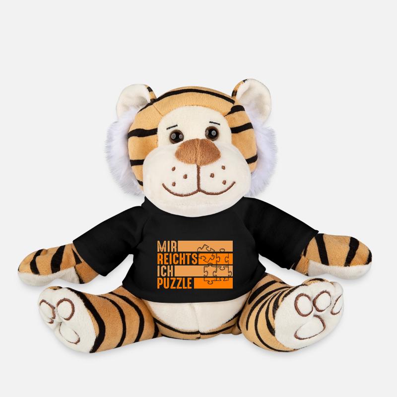 Puzzlefan Puzzler Puzzleteile Puzzle - Plüschtiger - Schwarz