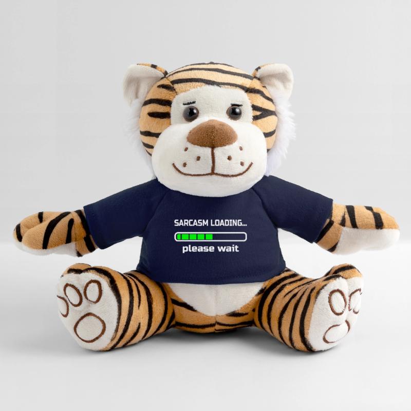 sarcasm loading… please wait. Humor Plush Tiger