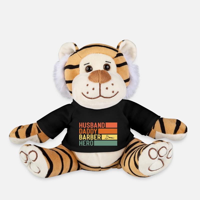 Mari papa Barbier Héros - Peluche Tigre - noir