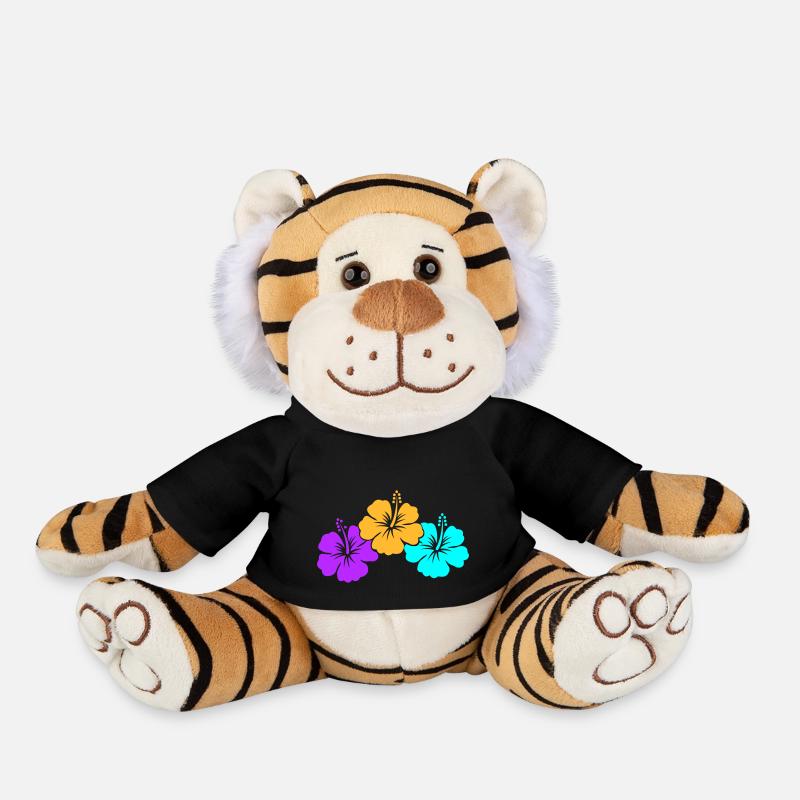 hibiscus - Peluche Tigre - noir