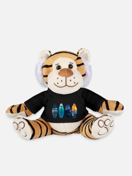 Surfer Geschenk Vintage - Plüschtiger - Schwarz