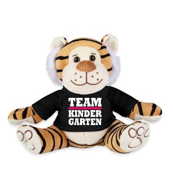 Team kindergarten - Plüschtiger - Schwarz - Vorne