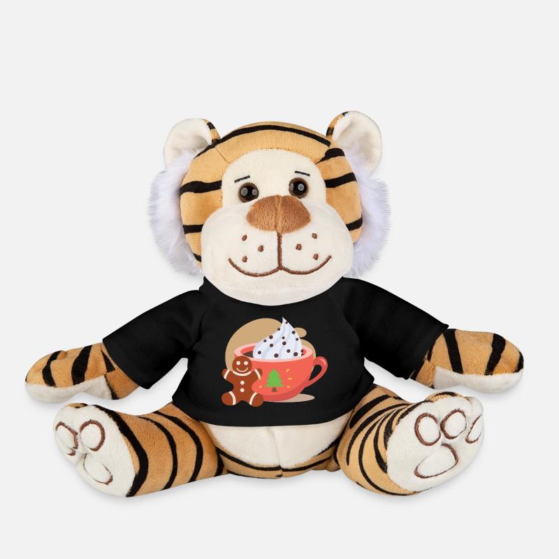 Menton-Menton - Peluche Tigre - noir