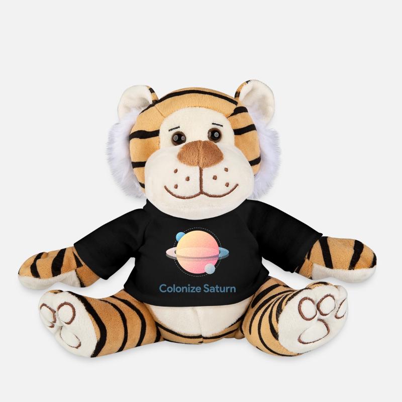 Colonize Saturn - Plush Tiger - black