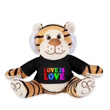 Love is love - Plüschtiger - Schwarz - Vorne