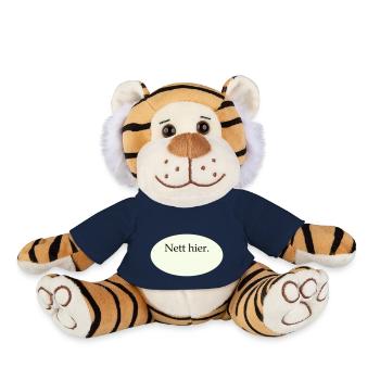 Nice Here Blank Template - Plush Tiger - french navy - Front