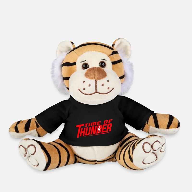 PUISSANCE ROUGE - Peluche Tigre - noir