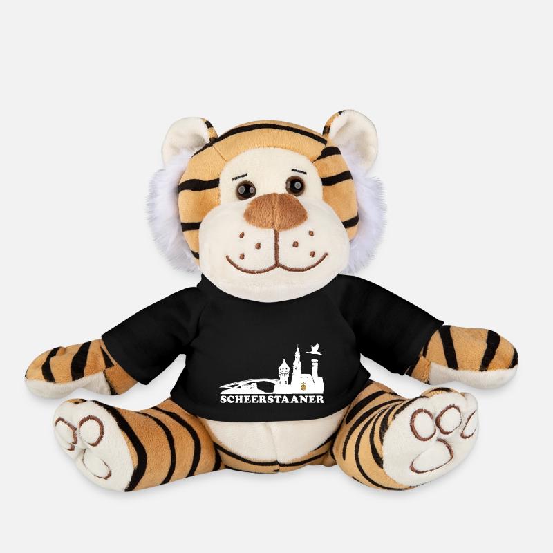 Scheerstaaner white RA - Plüschtiger - Schwarz