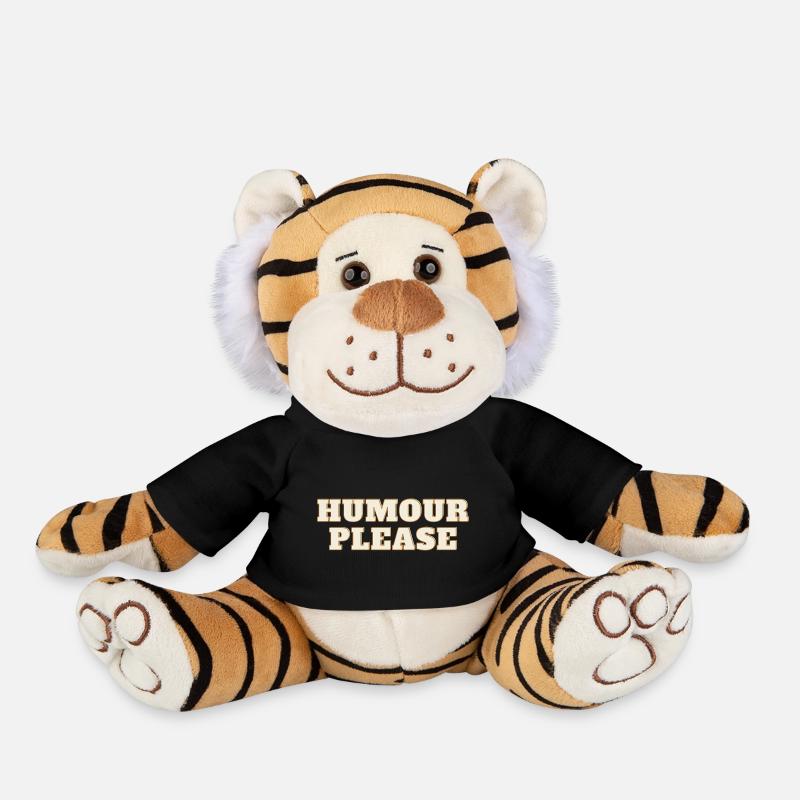 Humour Please - Peluche Tigre - noir