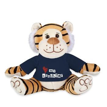 Love my daughter - Plush Tiger - french navy - Front
