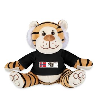 Drapeau de la Norvège Moss - Peluche Tigre - noir - Devant