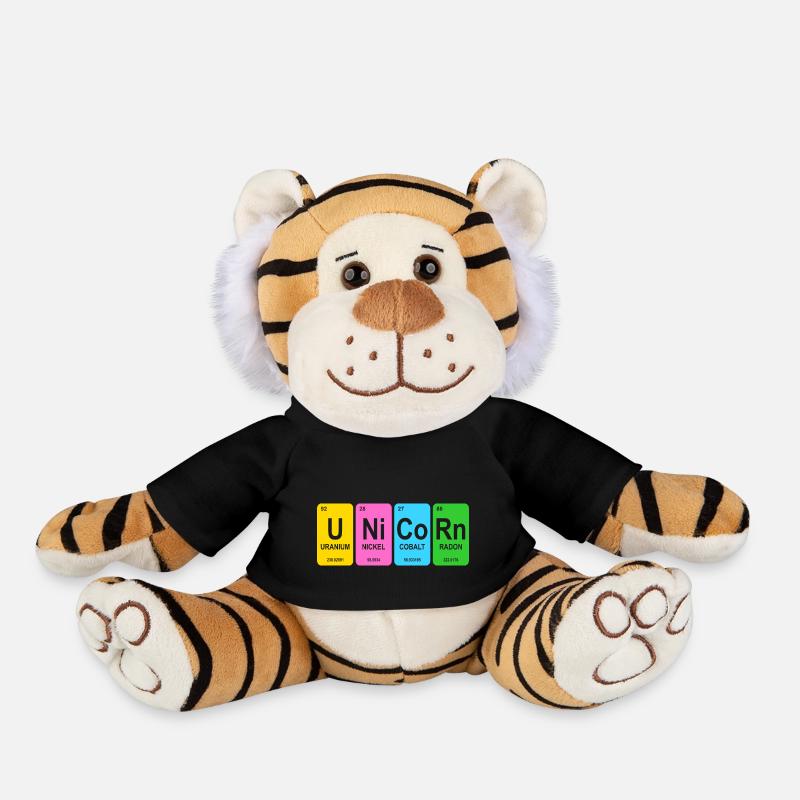 Licorne - Peluche Tigre - noir