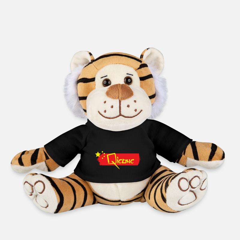 Qigong china - Plush Tiger - black