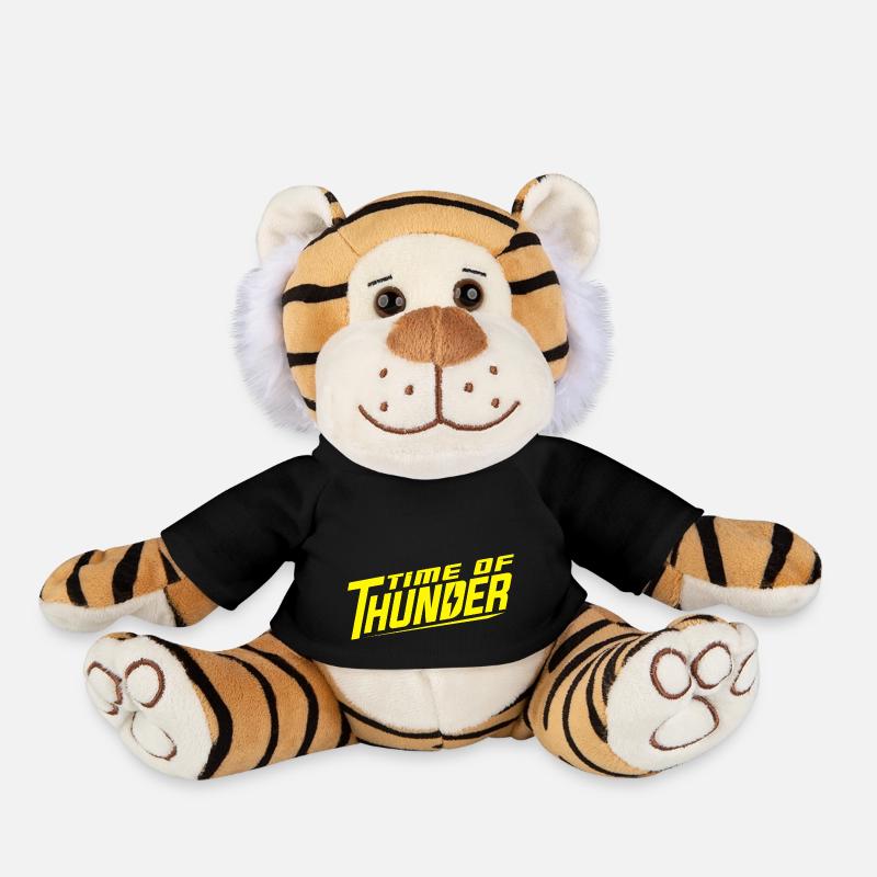 YELLOW POWER - Plüschtiger - Schwarz