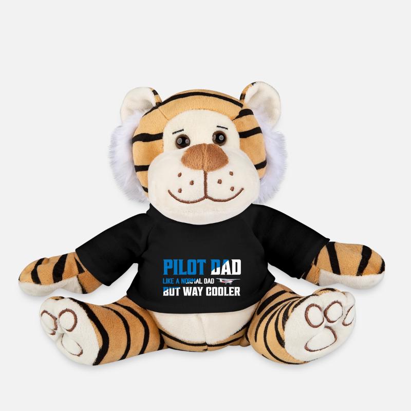 Pilot Dad Like A Normal Dad But Way Cooler Aviatio - Plüschtiger - Schwarz
