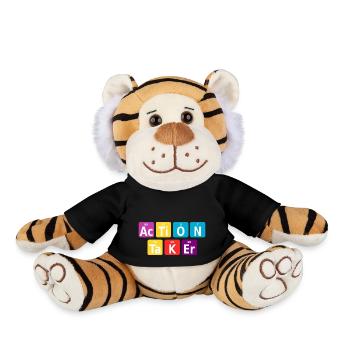Action taker - Plush Tiger - black - Front