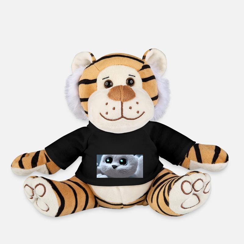 Cat looks at you - Plüschtiger - Schwarz